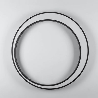 Lámpara de Aplique de Pared LED de PC de Acero Inoxidable Impermeable Redonda de Luna de Simplicidad Moderna para Patio Exterior 