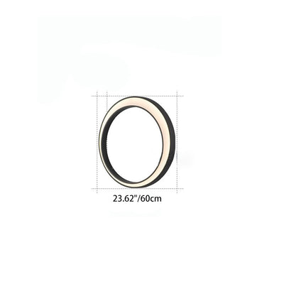 Lámpara de Aplique de Pared LED de PC de Acero Inoxidable Impermeable Redonda de Luna de Simplicidad Moderna para Patio Exterior 