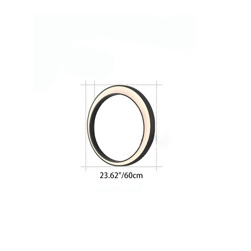 Lámpara de Aplique de Pared LED de PC de Acero Inoxidable Impermeable Redonda de Luna de Simplicidad Moderna para Patio Exterior 