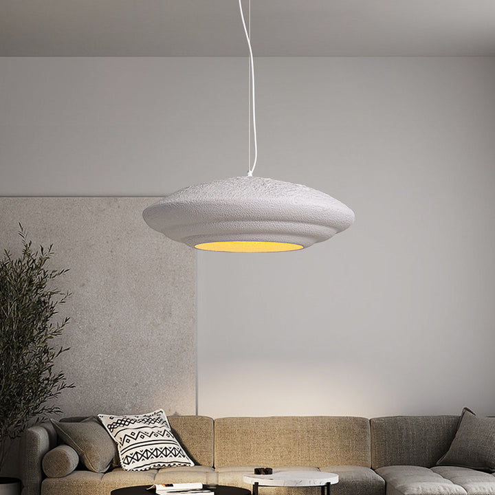 Traditional Japanese Full Polystyrene Lampshade Shell Round 1 - Light Chandelier For Dining Room