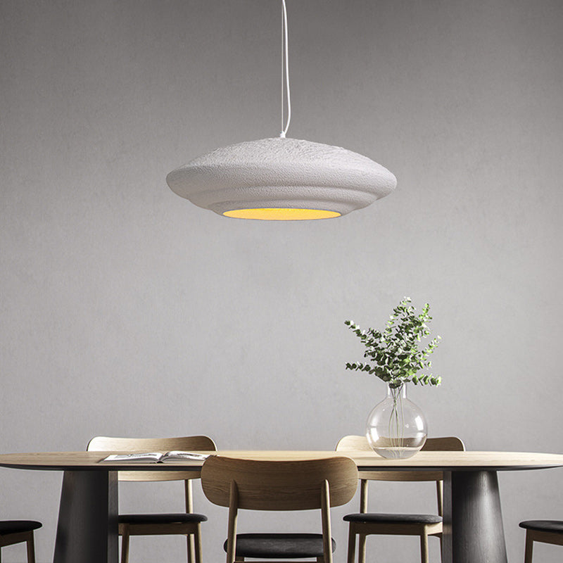 Traditional Japanese Full Polystyrene Lampshade Shell Round 1 - Light Chandelier For Dining Room