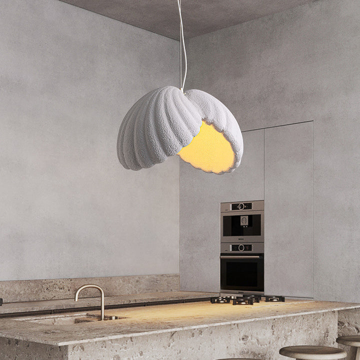Traditional Japanese Full Polystyrene Lampshade Shell Round 1 - Light Chandelier For Dining Room