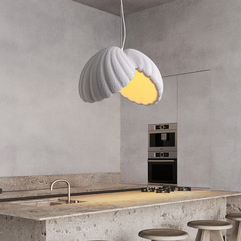Traditional Japanese Full Polystyrene Lampshade Shell Round 1 - Light Chandelier For Dining Room