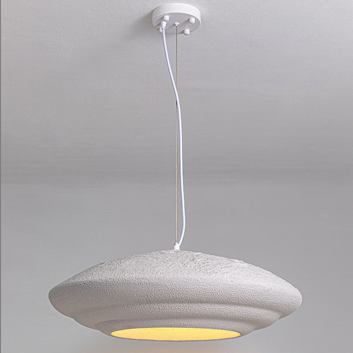 Traditional Japanese Full Polystyrene Lampshade Shell Round 1 - Light Chandelier For Dining Room