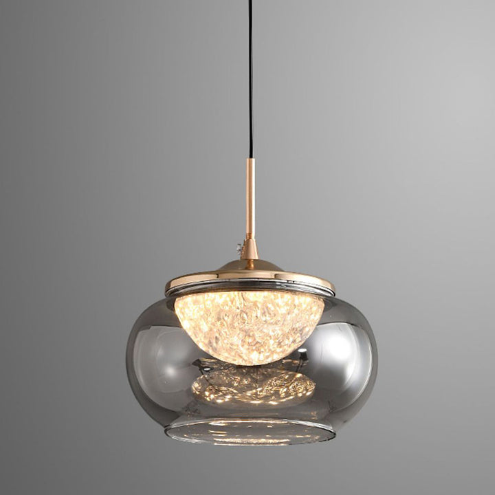 Moderne Art Deco Hardware Acrylglas Lampenschirm Bonbon-Schale LED Pendelleuchte für Schlafzimmer 