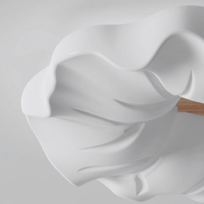 مصباح سقف LED بقاعدة حديدية مع عاكس ضوء أكريليك بتصميم زهرة كريم نورديك معاصر لغرفة النوم 