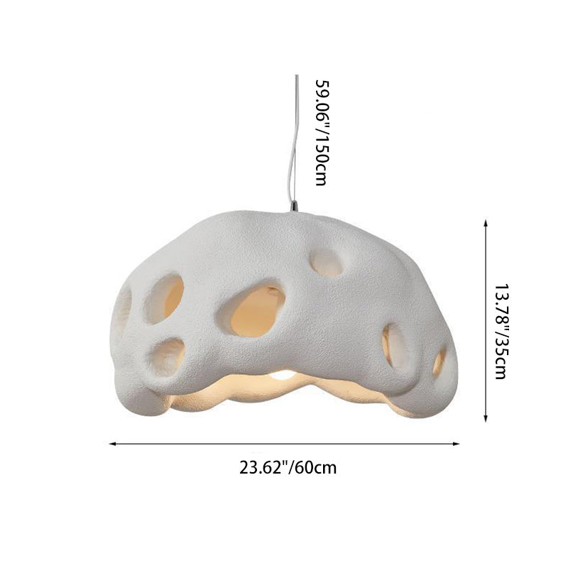 Trous Scandinaves Contemporains en Polystyrène Complet 1 - Lustre Lumineux Pour Salle à Manger 