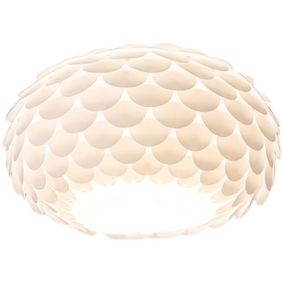 Pantalla de lámpara de hierro acrílico con escamas de pescado creativas contemporáneas 2/4 - Luz de montaje empotrado en el techo para sala de estar 
