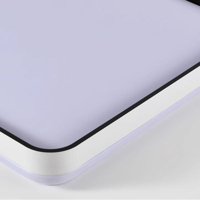 Pantalla de lámpara de hardware cuadrada minimalista moderna de moldeo rotacional LED montada al ras en el techo para dormitorio 