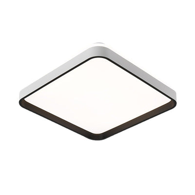 Pantalla de lámpara de hardware cuadrada minimalista moderna de moldeo rotacional LED montada al ras en el techo para dormitorio 