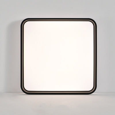 Pantalla de lámpara de hardware cuadrada minimalista moderna de moldeo rotacional LED montada al ras en el techo para dormitorio 