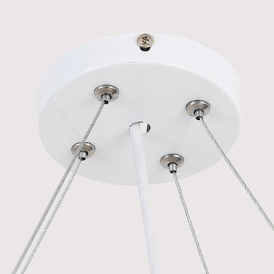 Moderne Einfachheit Kuppel Geometrie Eisen Acryl Lampenschirm LED Kronleuchter Für Büro 
