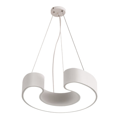 Moderne Einfachheit Kuppel Geometrie Eisen Acryl Lampenschirm LED Kronleuchter Für Büro 