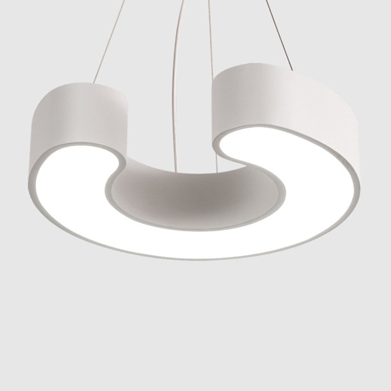Moderne Einfachheit Kuppel Geometrie Eisen Acryl Lampenschirm LED Kronleuchter Für Büro 