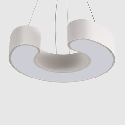 Moderne Einfachheit Kuppel Geometrie Eisen Acryl Lampenschirm LED Kronleuchter Für Büro 