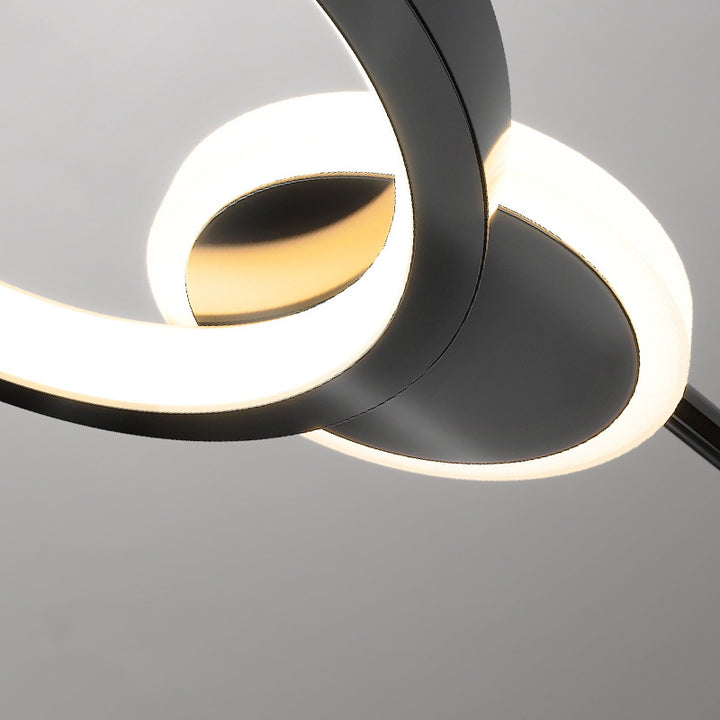 Modern Art Deco Round Acrylic Aluminum Iron LED Wall Sconce Lamp For Living Room