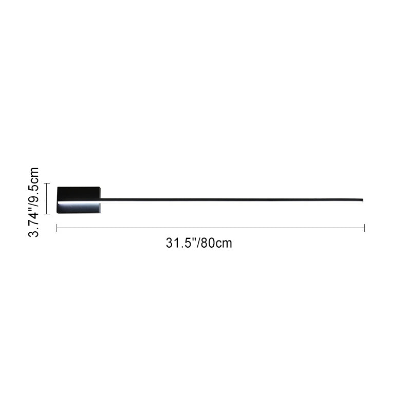 Modern Minimalist Long Strip Hardware Acrylic Lampshade LED Vanity Light Mirror Front Wall Sconce Lamp For Living Room