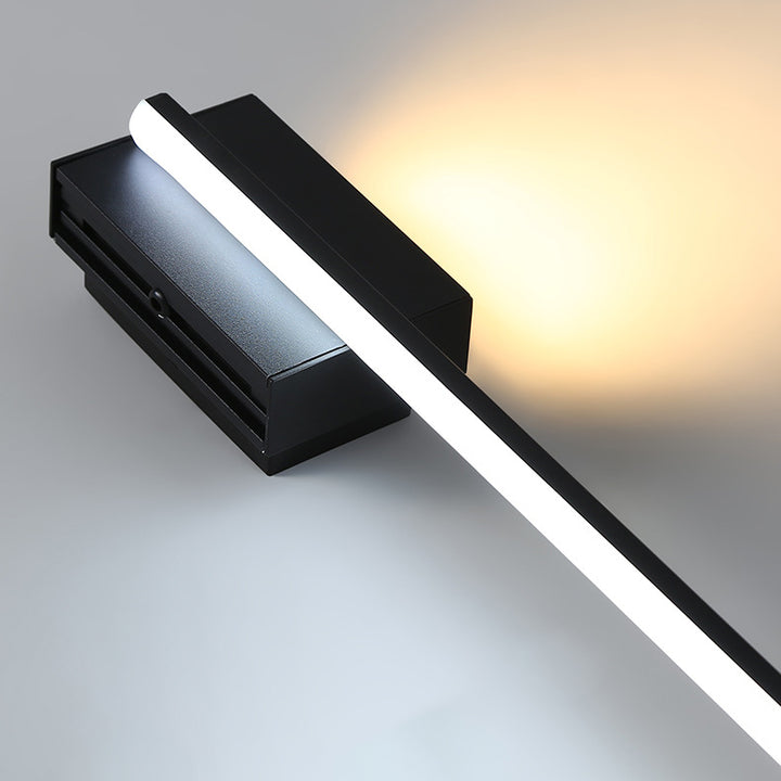 Modern Minimalist Long Strip Hardware Acrylic Lampshade LED Vanity Light Mirror Front Wall Sconce Lamp For Living Room