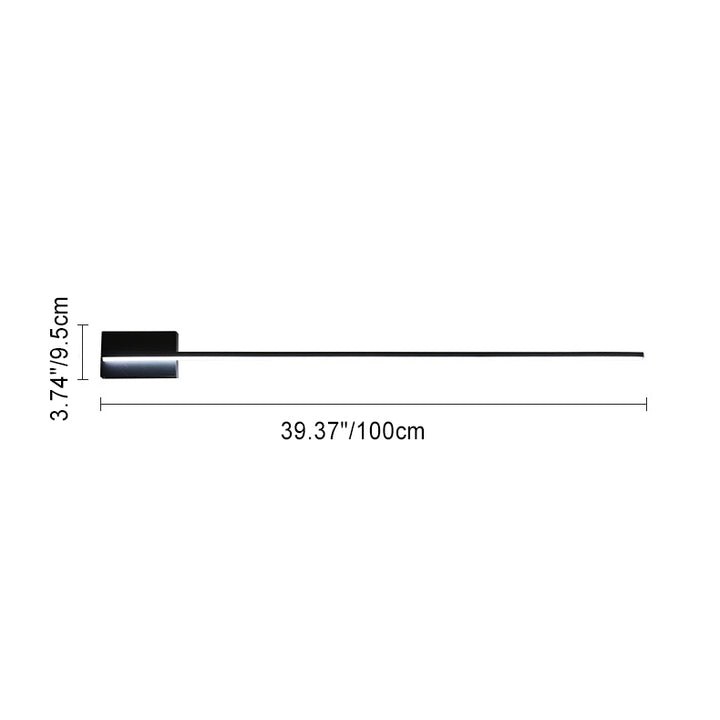 Modern Minimalist Long Strip Hardware Acrylic Lampshade LED Vanity Light Mirror Front Wall Sconce Lamp For Living Room