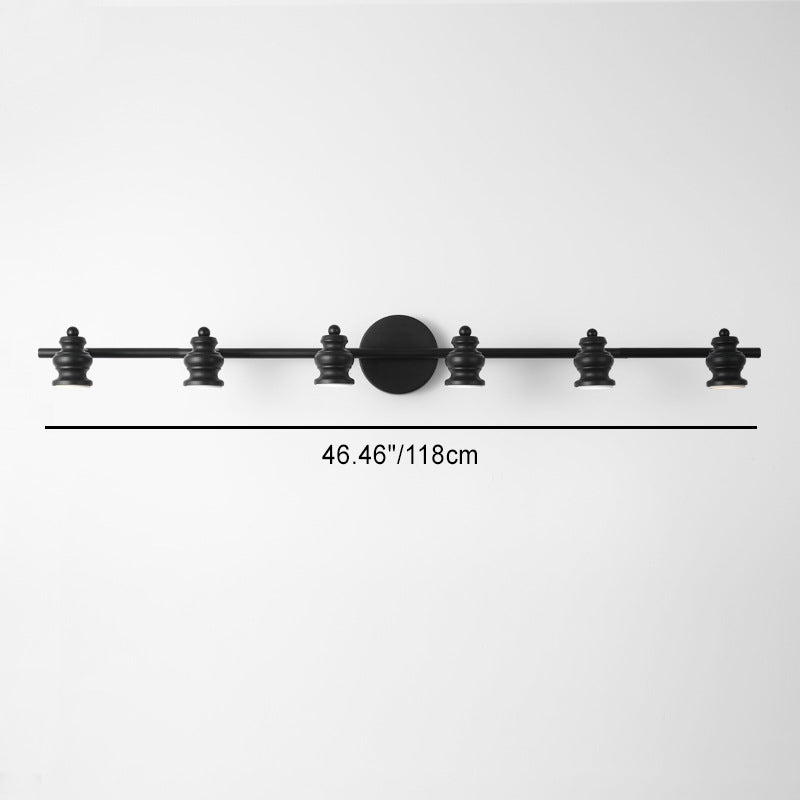 Moderne minimalistische Hardware Eisen LED Waschtischleuchte Spiegel Front Wand Wandleuchte für Badezimmer 