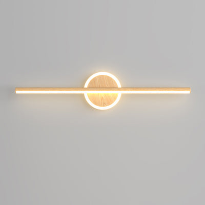 Modern Simplicity Disc Splicing Straight Line Aluminum Iron Lampshade LED Vanity Light Mirror Front Wall Sconce Lamp For Bathroom