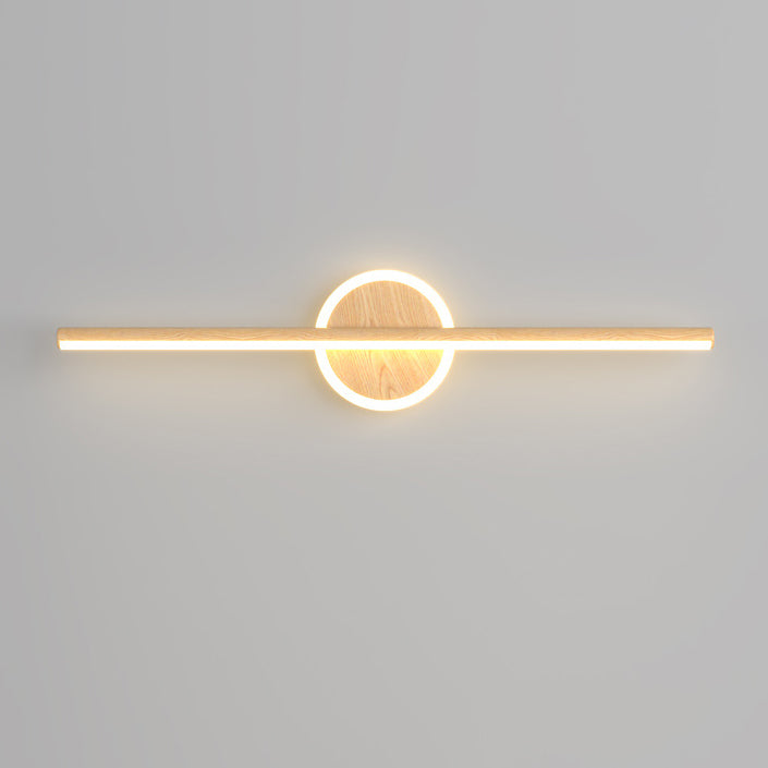 Modern Simplicity Disc Splicing Straight Line Aluminum Iron Lampshade LED Vanity Light Mirror Front Wall Sconce Lamp For Bathroom