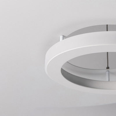 Zeitgenössischer nordischer UFO-förmiger Aluminium-Acryl-Lampenschirm LED-Kronleuchter für Esszimmer 
