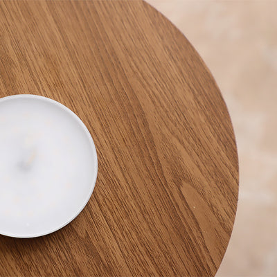 Plafonnier LED rond contemporain rétro en fer avec abat-jour en acrylique pour chambre à coucher 
