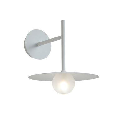 Applique Murale à 1 Lumière en Fer avec Abat-jour en Verre en Forme d'Orbe Simplicité Moderne pour Chambre 