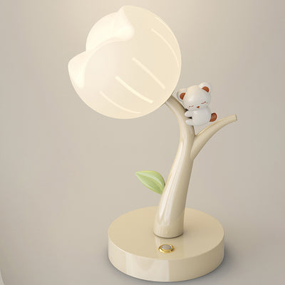 現代的なクリエイティブフラワーPEランプシェード鉄ベースLEDテーブルランプリビングルーム用 