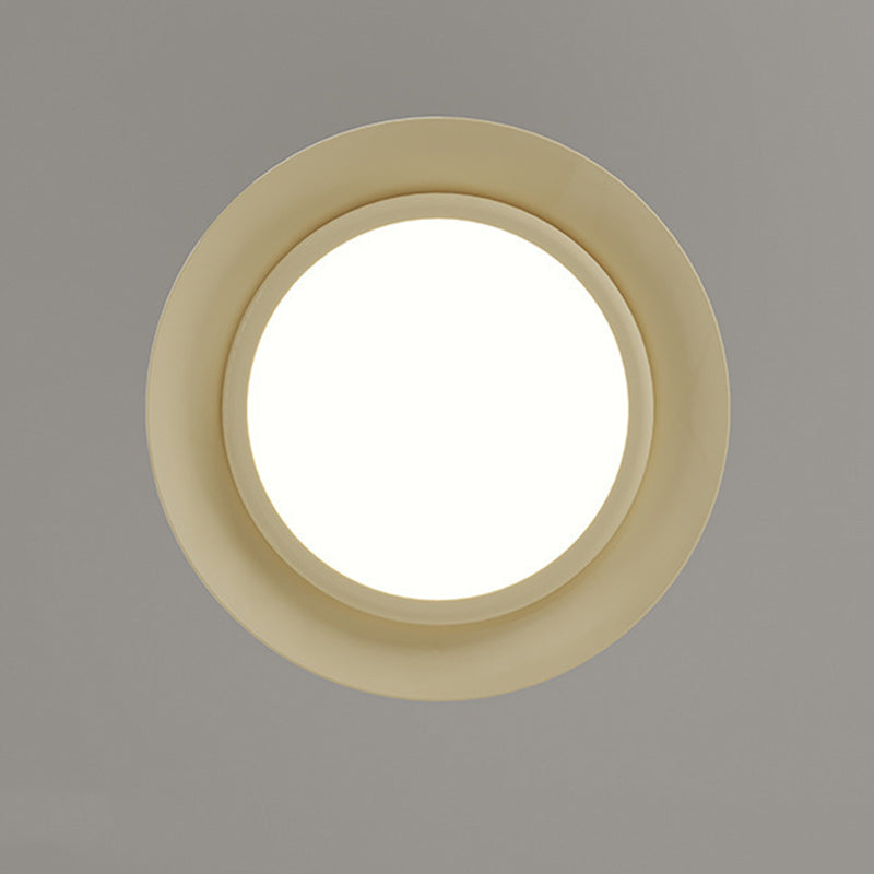 Contemporary Scandinavian Dome UFO Shape Iron PE Lampshade LED Pendant Light For Dining Room
