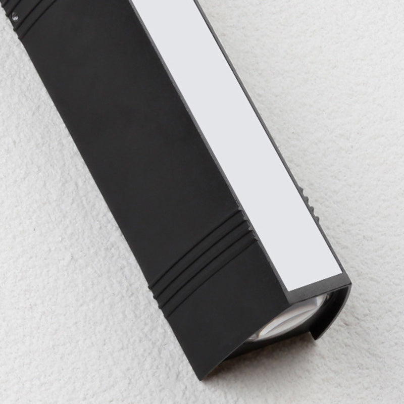 Lámpara Aplique de Pared LED Cuboide Impermeable de Aluminio Completo de Simplicidad Moderna para Patio Exterior 