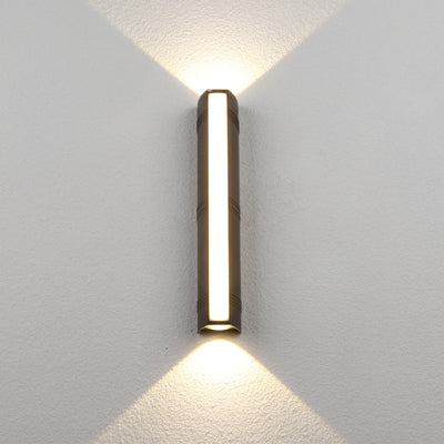 Lámpara Aplique de Pared LED Cuboide Impermeable de Aluminio Completo de Simplicidad Moderna para Patio Exterior 