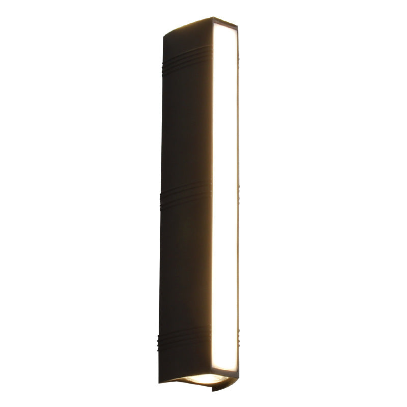 Lámpara Aplique de Pared LED Cuboide Impermeable de Aluminio Completo de Simplicidad Moderna para Patio Exterior 