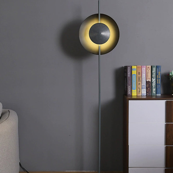Zeitgenössische nordische runde Hardware-Eisen 1 - Licht Stehende Stehlampe für Wohnzimmer 