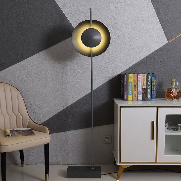 Zeitgenössische nordische runde Hardware-Eisen 1 - Licht Stehende Stehlampe für Wohnzimmer 