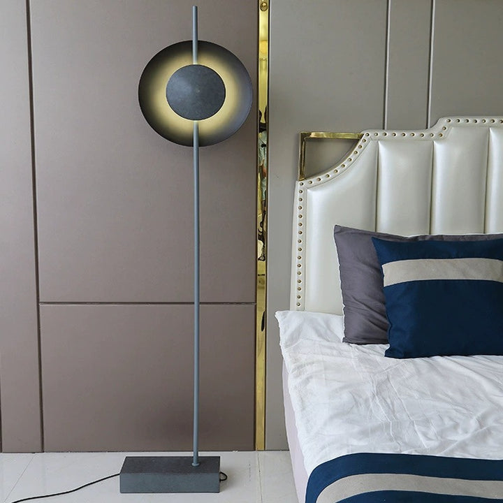Zeitgenössische nordische runde Hardware-Eisen 1 - Licht Stehende Stehlampe für Wohnzimmer 