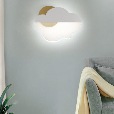 Contemporary Creative Clouds Iron Acrylic Lampshade LED Wall Sconce Lamp For Bedroom