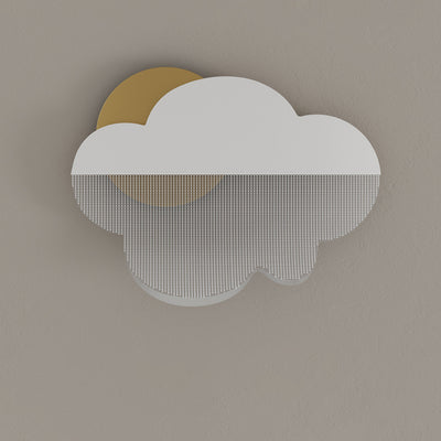 Contemporary Creative Clouds Iron Acrylic Lampshade LED Wall Sconce Lamp For Bedroom