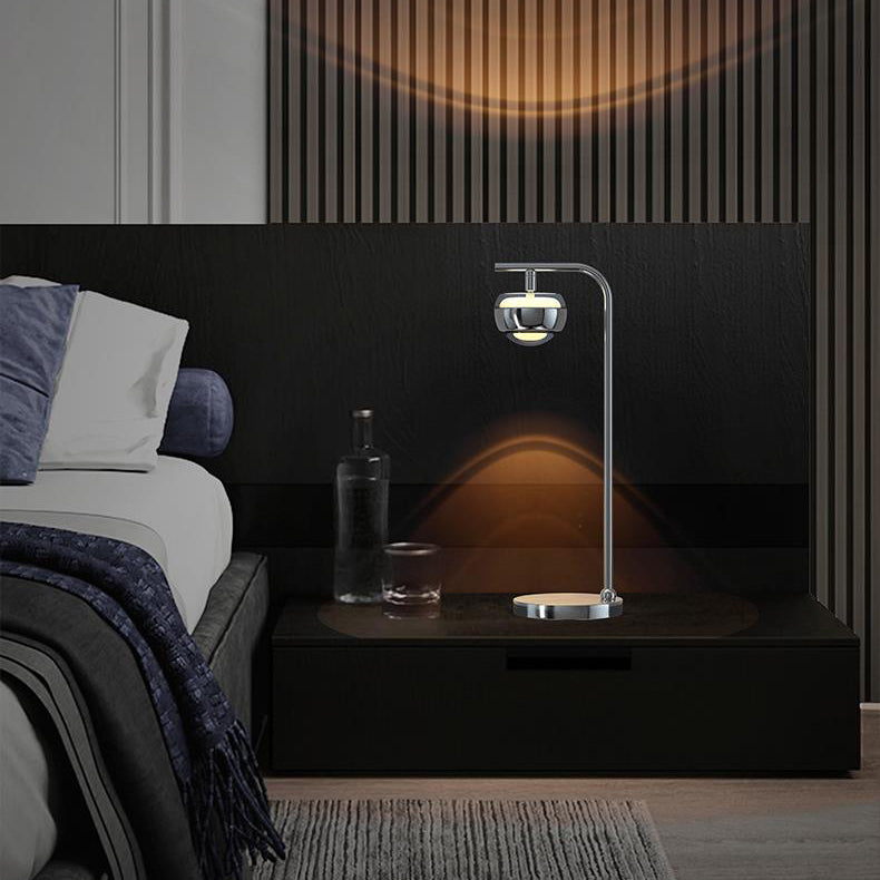 Contemporary Scandinavian Orb Acrylic Aluminum Iron LED Table Lamp For Living Room
