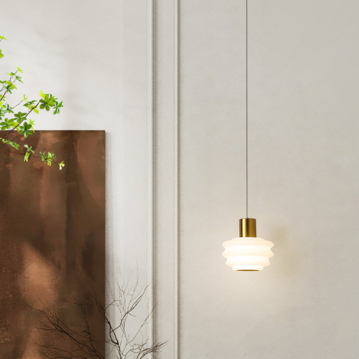 Abat-jour contemporain en forme de dôme nordique en rotomoulage, suspension LED en fer pour chambre 