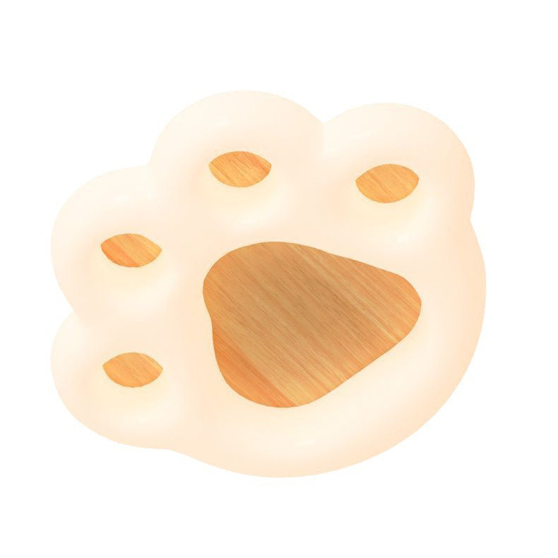 Contemporary Creative Cat Scratcher Roto-molding Iron Lampshade LED Flush Mount Ceiling Light For Bedroom