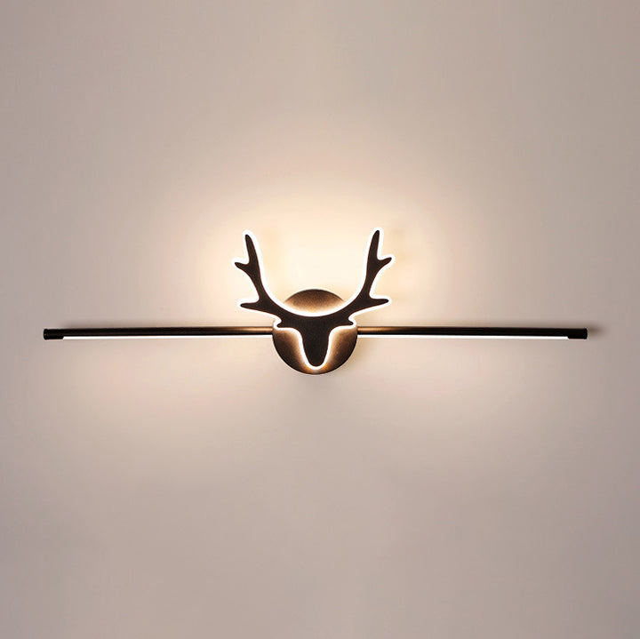 Zeitgenössische skandinavische Hirsch Eisen Acryl LED Schminklicht Spiegel Front Wandlampenleuchte Für Badezimmer 