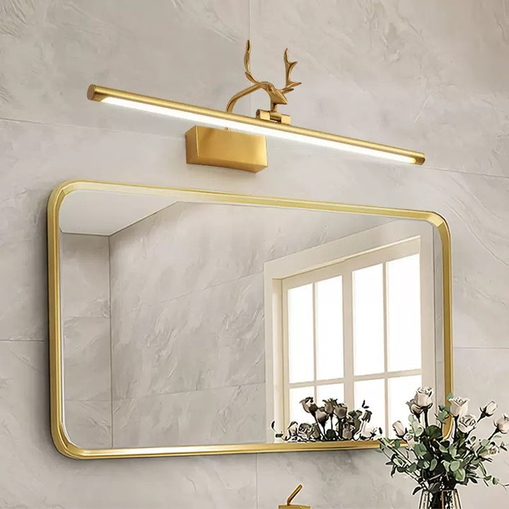 Lumière de vanité à LED en acrylique et cuivre pleine créative contemporaine avec applique murale pour salle de bain 