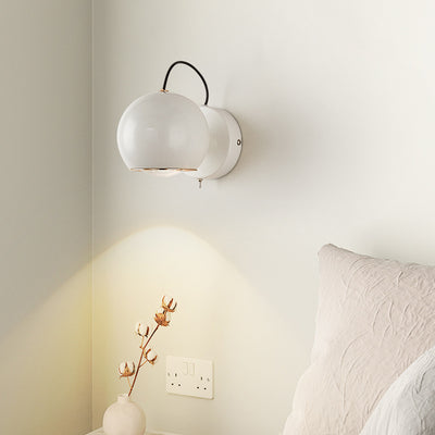 Contemporary Nordic Orb Iron Aluminum Glass LED Wall Sconce Lamp For Living Room