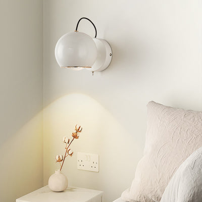 Contemporary Nordic Orb Iron Aluminum Glass LED Wall Sconce Lamp For Living Room