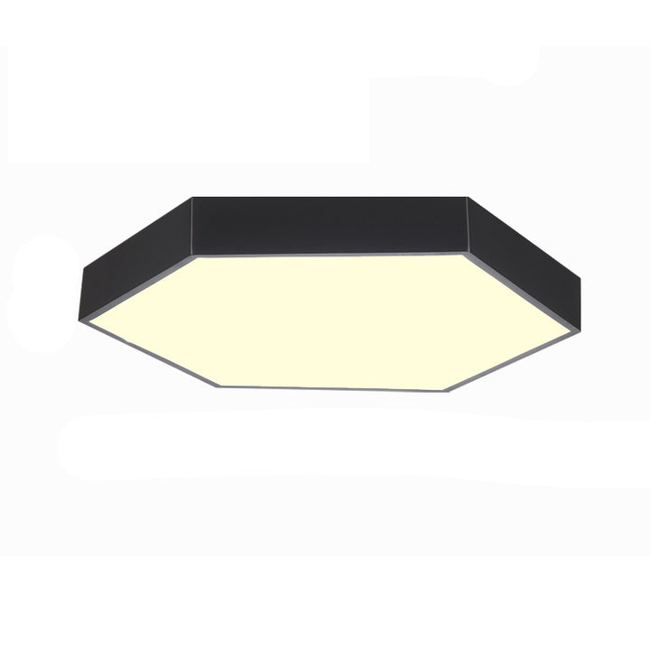 Modern Simplicity Hexagonal Macarons Iron Acrylic Lampshade LED Flush Mount Ceiling Light For Home Office