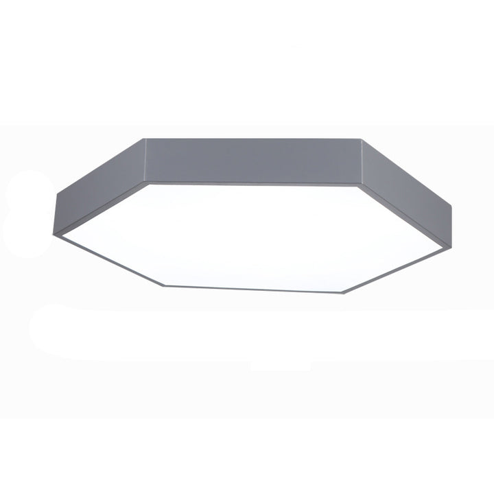 Modern Simplicity Hexagonal Macarons Iron Acrylic Lampshade LED Flush Mount Ceiling Light For Home Office