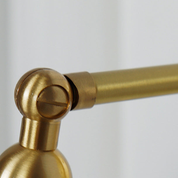 Abat-jour en verre en laiton traditionnel français 1 - Lampe murale à une lumière pour salon 