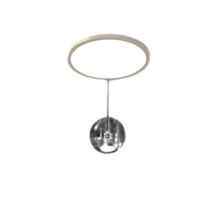 Moderne minimalistische runde Spiegel-Form Aluminium Eisen LED Wandleuchte für Schlafzimmer 